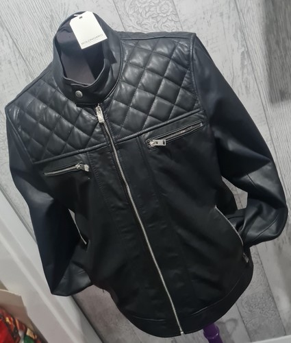 Cappotto giacca biker uomo
